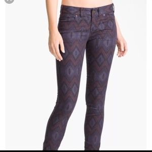 Free People Aztec print jeans